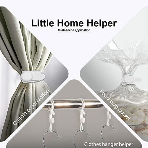 Silicone Cable Ties, Cord Organizer Cable Management,2Sizes-White - Image 4