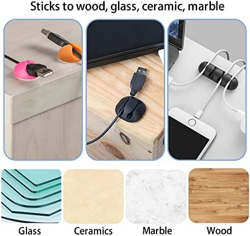 6pcs Self-Adhesive Cable Clips for Computer, Electrical, Charging - Image 6