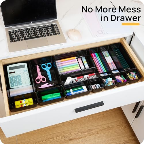 Vtopmart 25 Pack Plastic Drawer Organizers with Non-slip Rubber Pads - Image 3