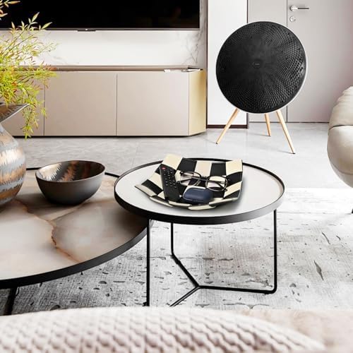 Black and White Checkered Valet Tray PU Leather Key Holder Bowl for Women and Men Entryway Table Nightstand Desk Tray for Wallet, Keys Men's Gift - 9.8" L x 9.8" W x 2" H - Image 6