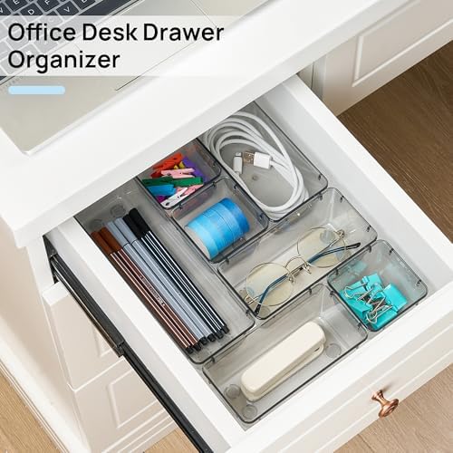 Vtopmart 25 Pack Plastic Drawer Organizers with Non-slip Rubber Pads - Image 3