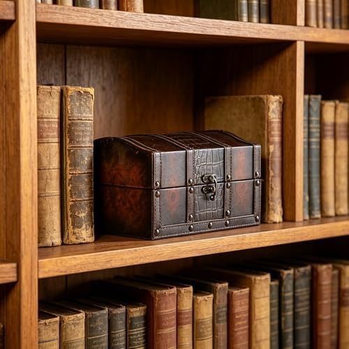 Hosley Decorative Wooden Storage Box with Leather Clasp 9 Inch Long. Ideal Gift for Wedding Special Occasion Study Home Den Dorm Spa Aromatherapy Settings Memories O4 - Image 2