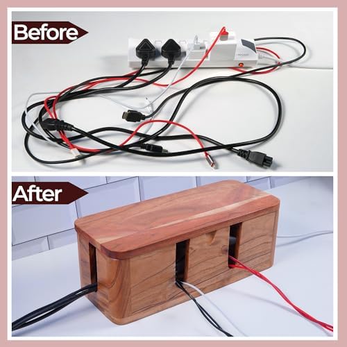 Cable Management Box, Power Strip & Extension Cord Hider, Desk Organizer - Image 6