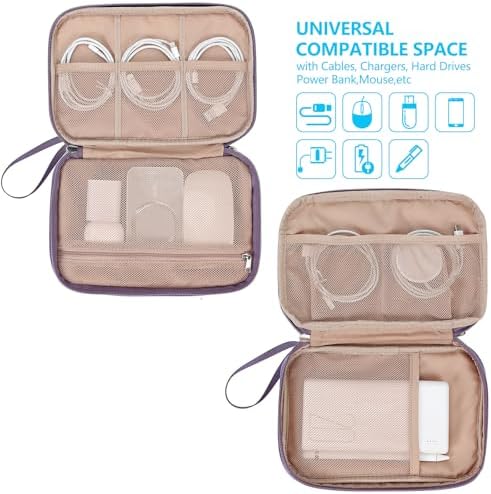 NISHEL Electronics Travel Organizer Cord Case, Charger Cable Tech Bag - Image 2