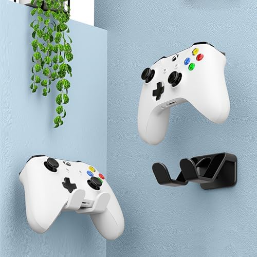 4PCS Controller Holder Wall Mount Headset Holder by Adhesive Screw - Image 2