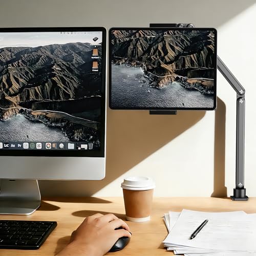 Tablet Stand for Desk, Adjustable iPad Holder for Bed, 4.7"-15.6" - Image 4