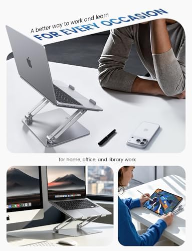 Lamicall Aluminum Laptop Stand for Desk for MacBook Air Pro Neo 10-17.3'' - Image 6
