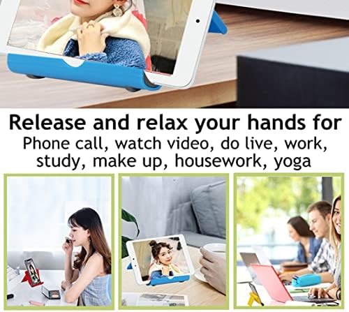 Cell Phone Stand 2 Pack, Desktop Holder for Phones & Tablets (2, Pink) - Image 4