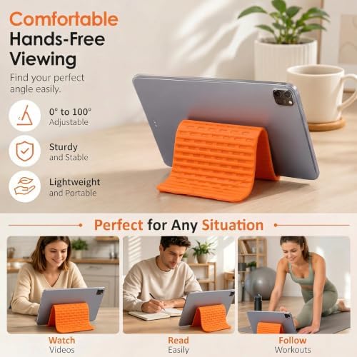 Airplane Phone Holder, Silicone Foldable Phone Stand for Desk and Travel - Image 5