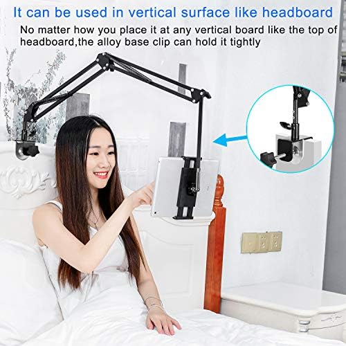 Tablet Stand Adjustable,Foldable Arm Stand for Bed,Aluminum Universal Flexible Tablet Holder with 360 Degree Rotation Compatible with iPad/iPhoneX/iPad Pro/N-Switch,or Other 4.5~12.9 Inches Devices - Image 4