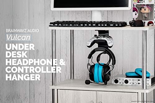 BRAINWAVZ The VULCAN - Under Desk Gamepad Controller & Headphone Hanger Holder Stand - Designed for XBOX ONE, PS4, PS3, PS5, Dualshock, Switch, PC, Steelseries, Steam & More - Image 6