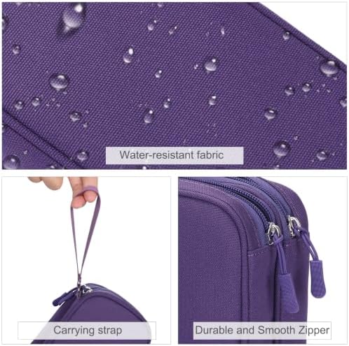 FYY Electronic Organizer, Travel Tech Pouch Bag, Cable Organizer Purple - Image 4