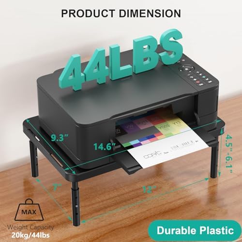 WALI Computer Monitor Stand for Desk, Adjustable Laptop Riser, up to 44 lbs - Image 2