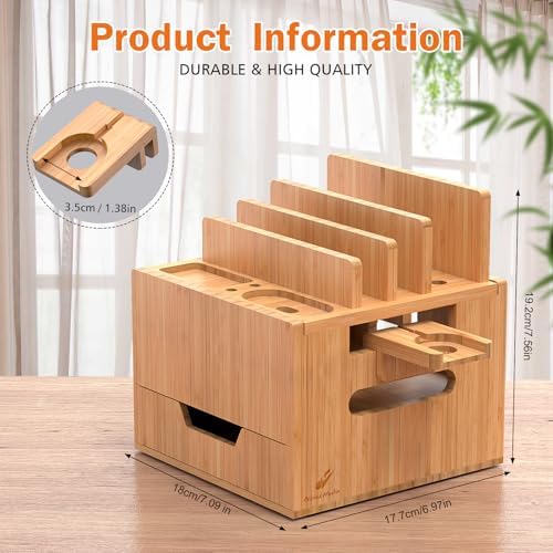Multi Device Charging Station with Drawer & USB Charger - Image 7