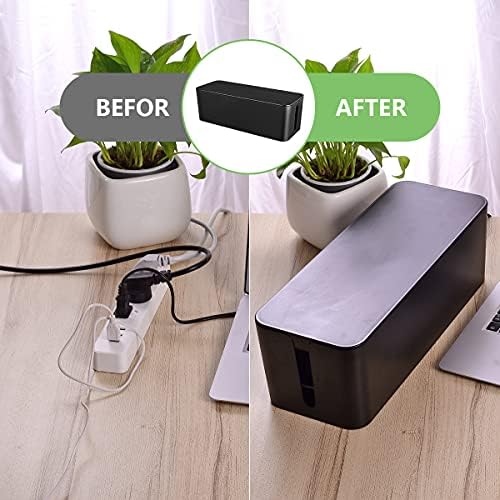 Naeety Cable Management Box, Large Cord Organizer Box to Hide Power Strip - Image 6