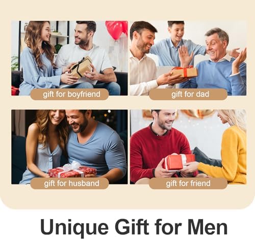 Valet Tray for Men and Women PU Leather Key Holder Bowl for Entryway Table Bedside Nightstand Desk Catchall Organizer Tray for Wallet, Watch, Key, Phone Men's Gift - 9.8" L x 9.8" W x 2" H - Image 6