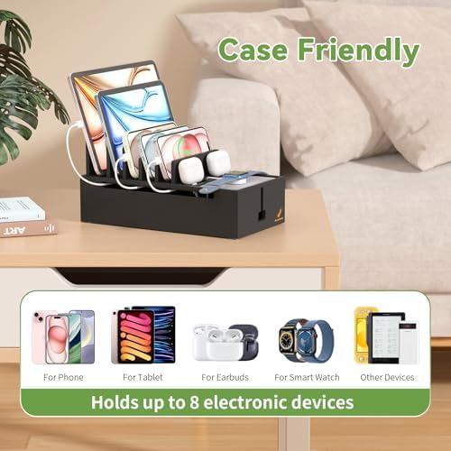 Bamboo Cable Management Box, No Power Adapter -Black - Image 4