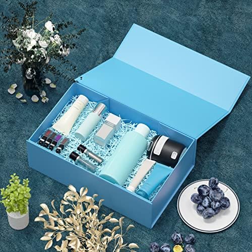 5 Pack Blue Gift Box, 9.5x6x3'' Gift Boxes with Lids for Presents - Image 6