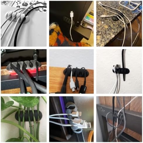 16PCS White Self Adhesive Cable Clips, Cord Holder, Cord Organizer - Image 7