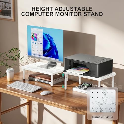WALI Computer Monitor Stand for Desk, Adjustable Laptop Riser, up to 44 lbs - Image 3