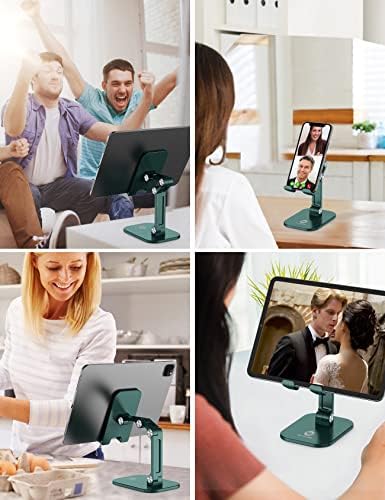 Phone Stand for Desk, Foldable Cell Phone Stand Holder, Green - Image 6