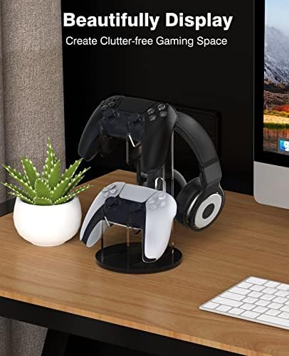 MoKo Universal Game Controller & Headset Stand, 2-in-1 Holder Acrylic - Image 6