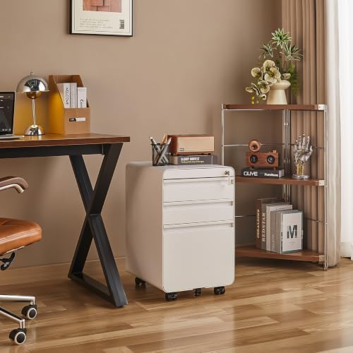 Lockable 3 Drawer File Cabinets for Home Office - Image 2