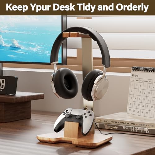 Controller and Headphone Stand for Desk Gaming Desk Accessories Controller and Headphone Holder Headset Holder Headset Stand - Image 2