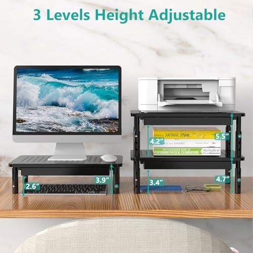 WALI Computer Monitor Stand with Storage - Image 4