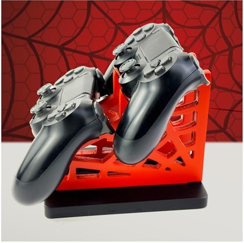 Gamer Gift for Men Teenage Boy Wood Controller Organizer with Headphone Holder & Game Controller Stand - Unique Gift Idea for Husband, Boyfriend, Gamers, Game Lover, Gaming Accessory (Vernom Base) by Kaseny