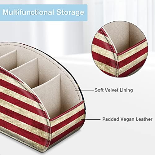 FINTIE Remote Control Holder with 11 Compartments Vegan Leather - Image 2