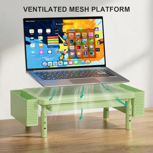 WALI Computer Monitor Stand with Storage and Pen Holder - Image 5
