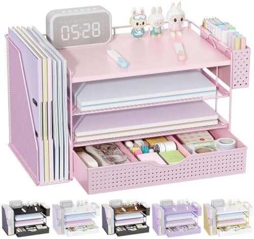 Wood Desk Organizers and Accessories with File Holder & Catalog Racks by gianotter
