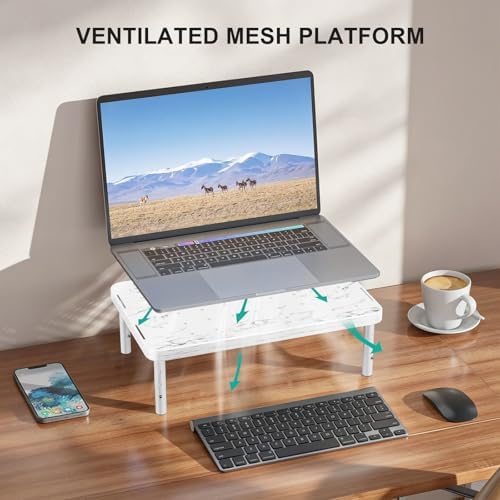 WALI Computer Monitor Stand for Desk, Adjustable Laptop Riser, up to 44 lbs - Image 5