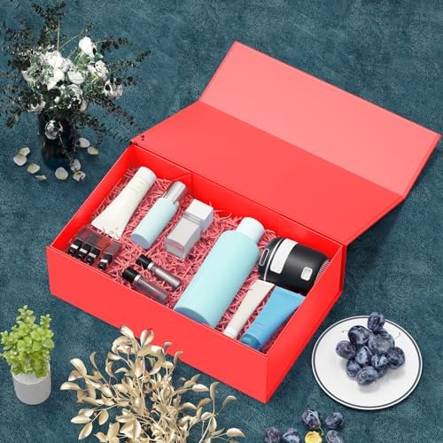 5 Pack Red Gift Box, 9.5x6x3'' Gift Boxes with Lids for Presents - Image 6