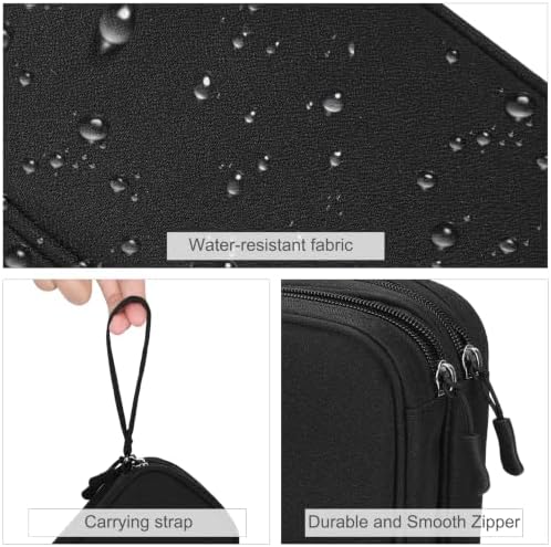 FYY Electronic Organizer, Travel Tech Pouch Bag, Cable Organizer Black - Image 4