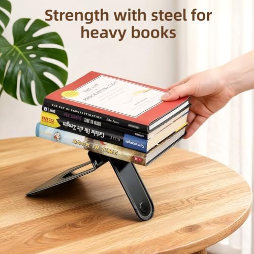 3 Pairs Book Ends, Heavy Duty Bookends for Shelves, Black - Image 4