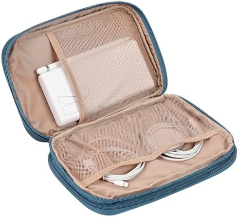 NISHEL Travel Cord Organizer Case, Large, Lake-Blue - Image 4