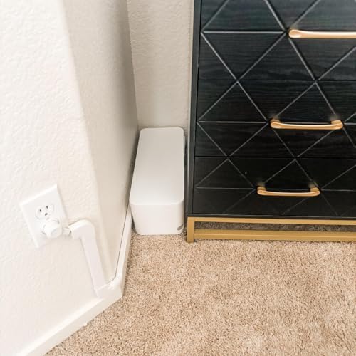 ZhiYo 2 Pack Cable Management Box, Medium & XL, Power Strip Organizer White - Image 5