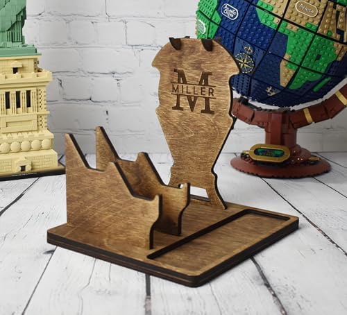 Wooden Headphone and Controller Stand, Personalized Gift, Headset Stand, Headphone and Gaming Controller Holder, Christmas Gift for Gamers - Image 2