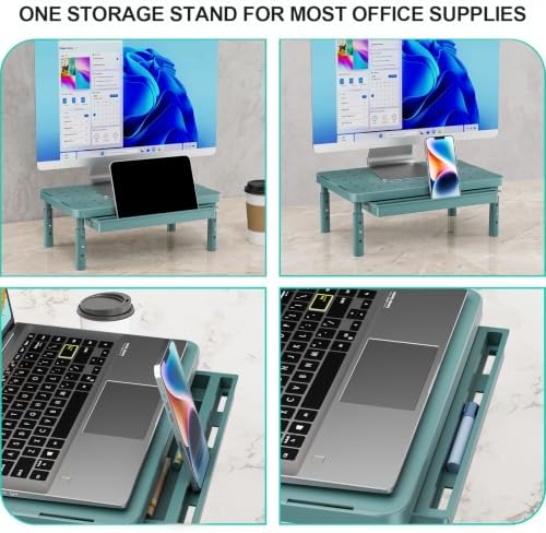 WALI 3 Height Adjustable Computer Monitor Stand with Storage, up to 44 lbs - Image 3