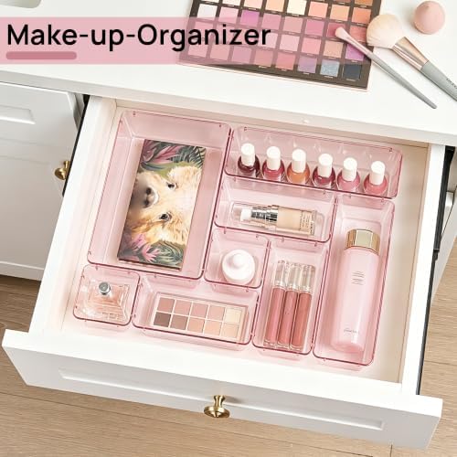 Vtopmart 25 Pack Plastic Drawer Organizers with Anti-slip Rubber Pads - Image 4