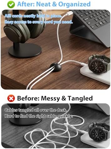6pcs Cord Holder for Nightstand, Self-Adhesive Cable Clips - Image 3