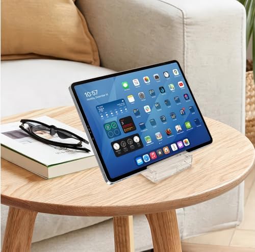 Transparent Acrylic Tablet Stand, Portable Phone Holder for Desk Use - Image 4