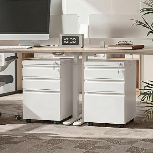 DEVAISE 3 Drawer Mobile File Cabinet, Fully Assembled Except Casters - Image 2
