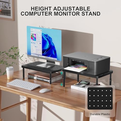 WALI Computer Monitor Stand for Desk, Adjustable Laptop Riser, up to 44 lbs - Image 3