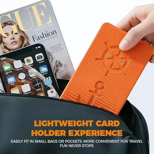 Flexible Silicone Aluminum Phone Holder Tablet Stand with Charging Port Design, Foldable Airplane Laptop/Phone Stand for Home Office Travel (Orange) - Image 4