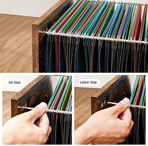 VASAGLE File Cabinet with Wheels, for A4, Letter Sized Documents - Image 6