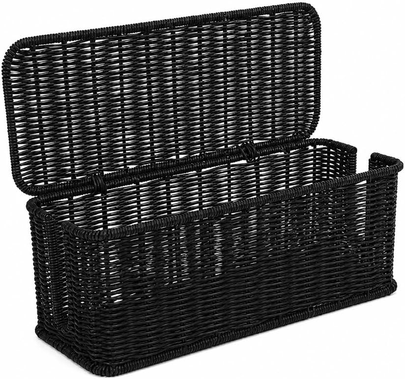 Cable Management Box, Handmade Rattan Cord Organizer for Power Strip by Cantalop
